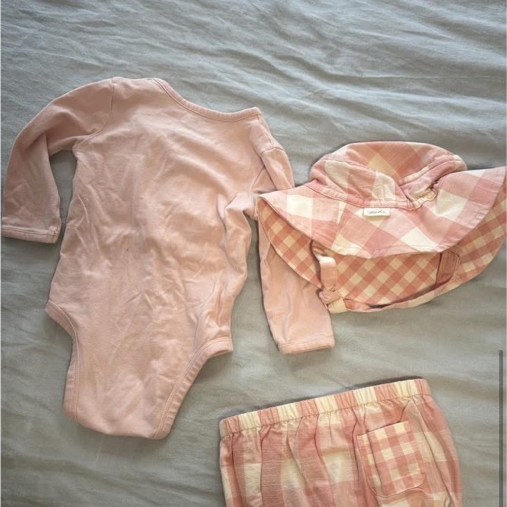 Pehr Essentials One-Piece 3-6 month Pale Pink